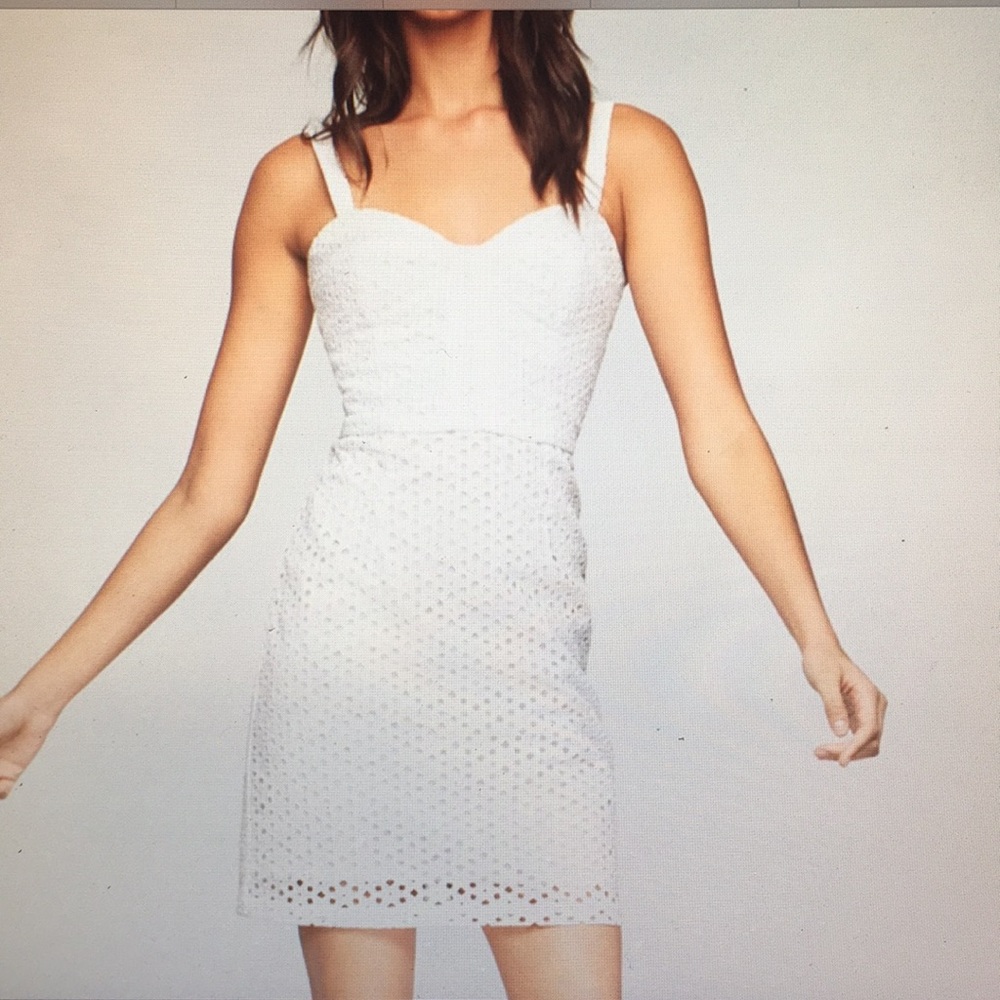 MILLY white mini dress